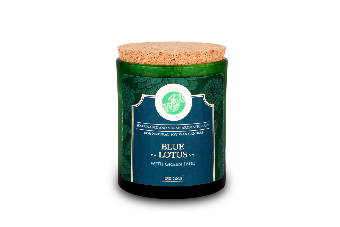 Blue Lotus with Green Jade