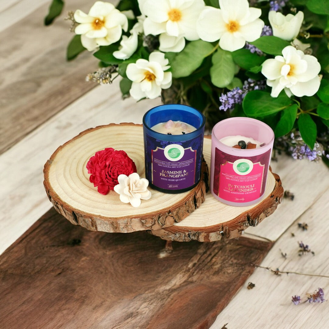 Jasmine and Franngipani and Patchouli Lavender