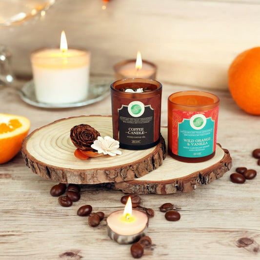 Wild Orange and Vanilla and Coffee Candle